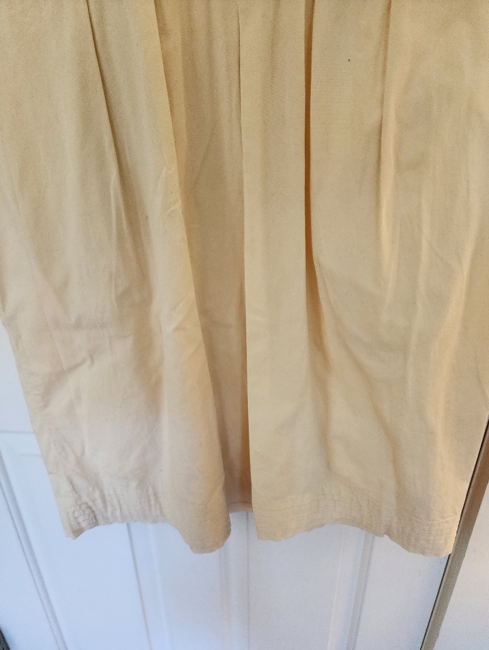 April Cornell Butter Yellow Dress Size Xl Cotton Cottagecore Tradwife Prairie - Picture 9 of 11